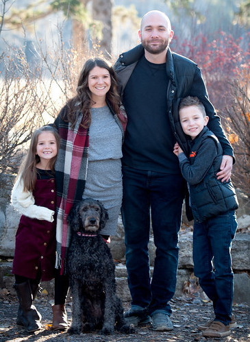 Matt Burns with his family